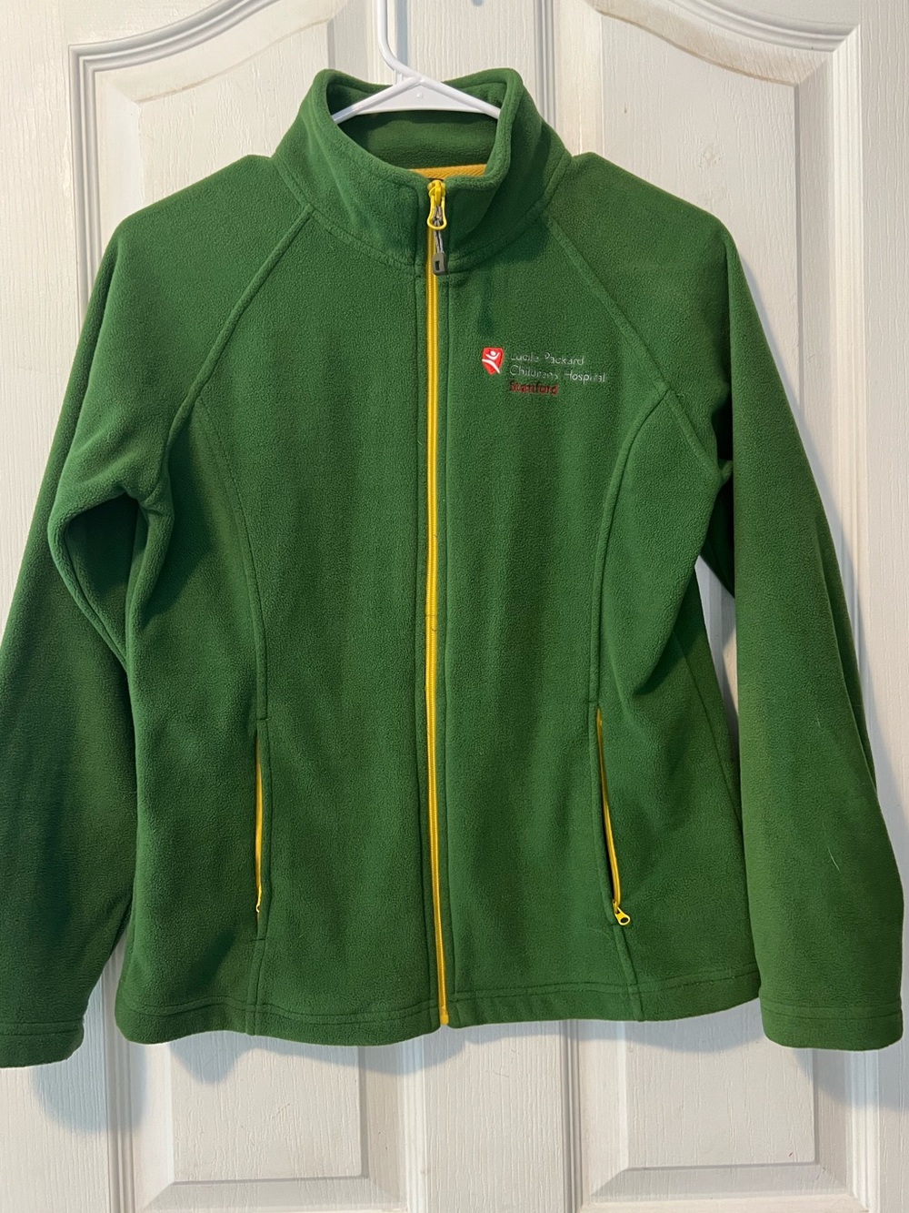 Lucile Packard Children’s Hospital Stanford Green Fleece Zip Up Size XS